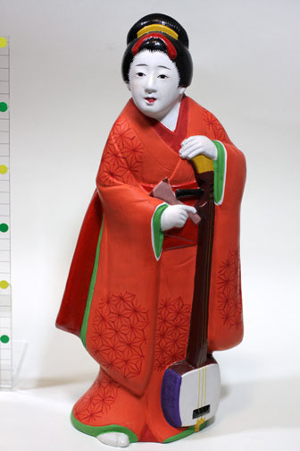 三味線持ち/古型博多人形(福岡)