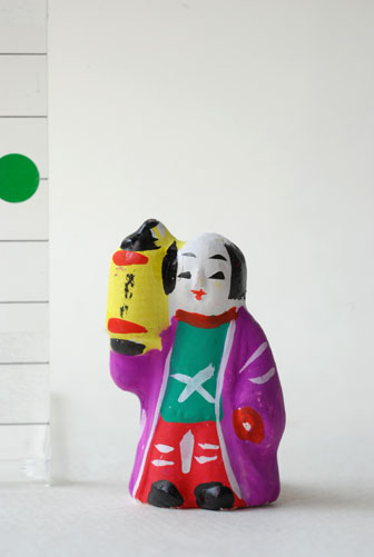 提灯持ち（人形笛）/下川原人形(青森)