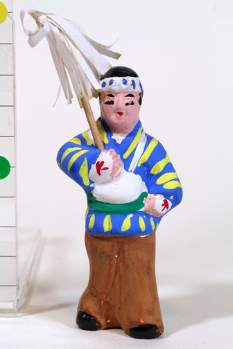 岩木詣り（岩木山 お山詣り）御幣持ち1/下川原人形(青森)