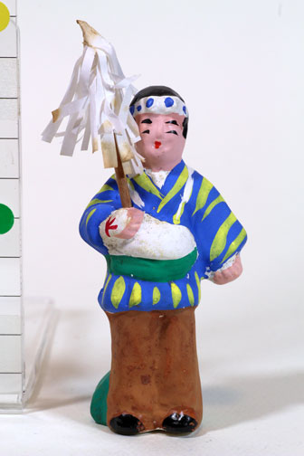 岩木詣り（岩木山お山詣り）御幣持ち2/下川原人形(青森)