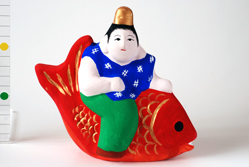 鯛乗り童子/垂水人形(鹿児島)