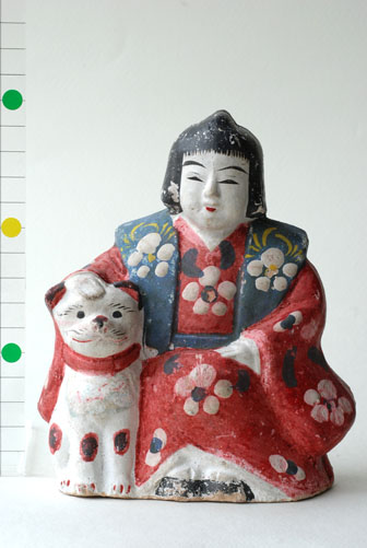 犬連れ/花巻人形(岩手)
