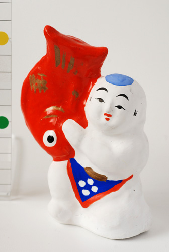 鯛持ち子供/山口人形(新潟)