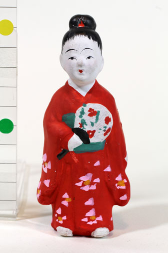 団扇持ち娘/弓野人形(佐賀)